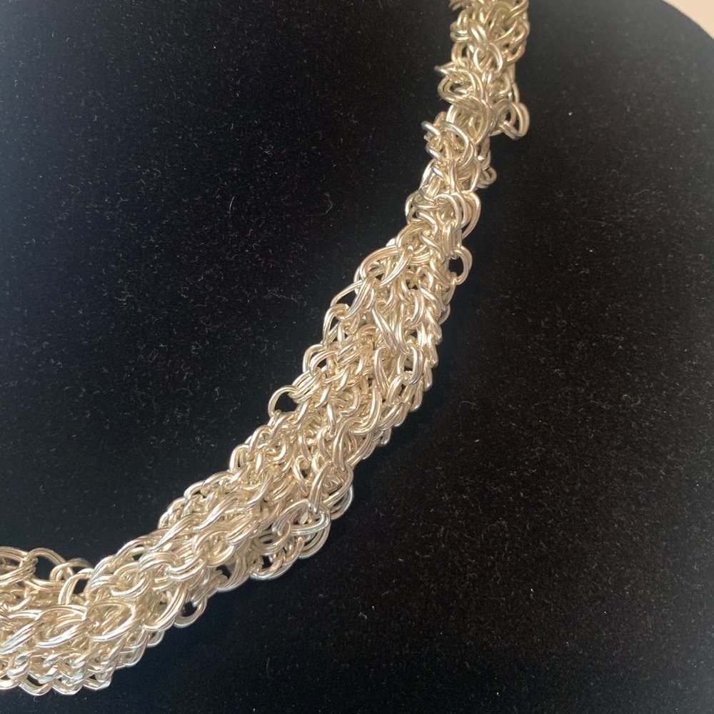 Liz Claiborne Silver Statement Necklace - Picture 4 of 6